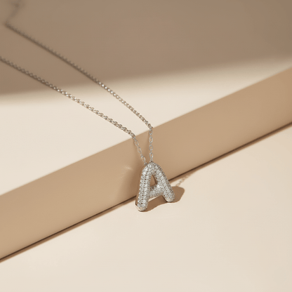 Shoreline Gold Silver Initial Pendant Necklace