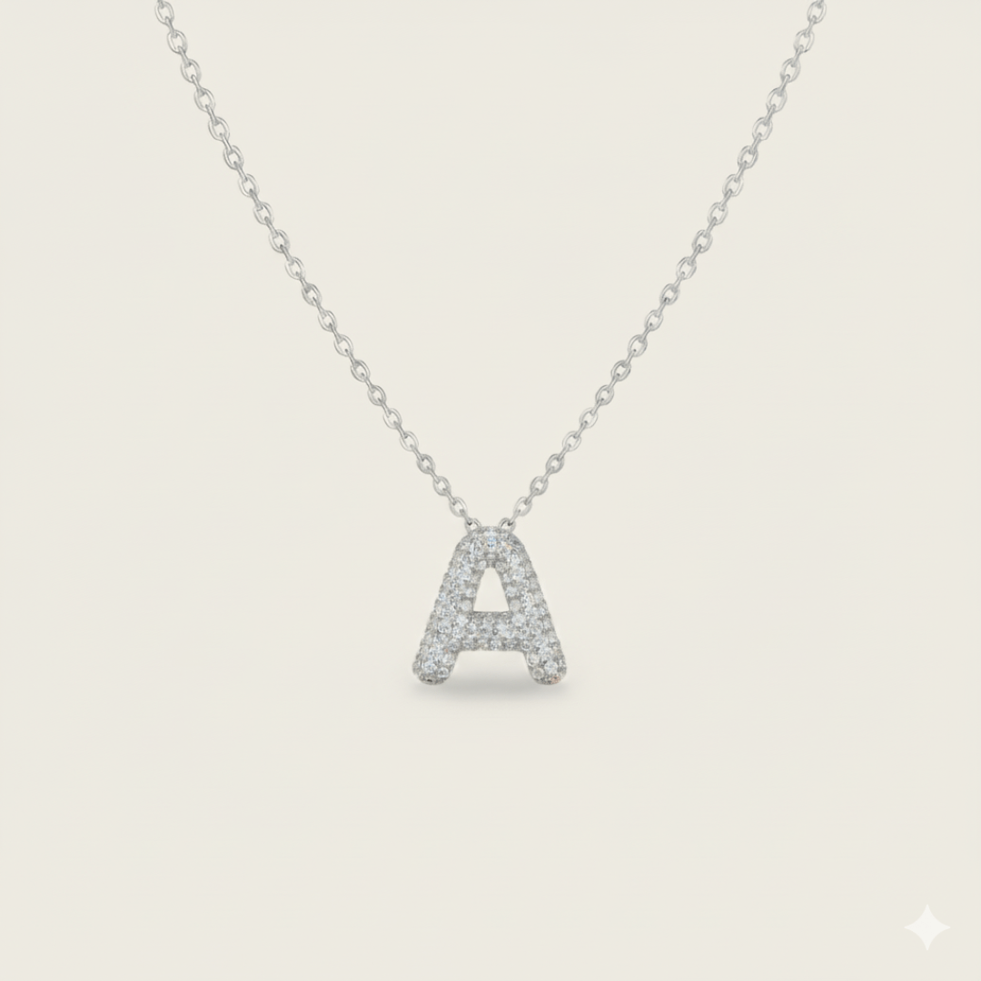 Shoreline Gold Silver Initial Pendant Necklace