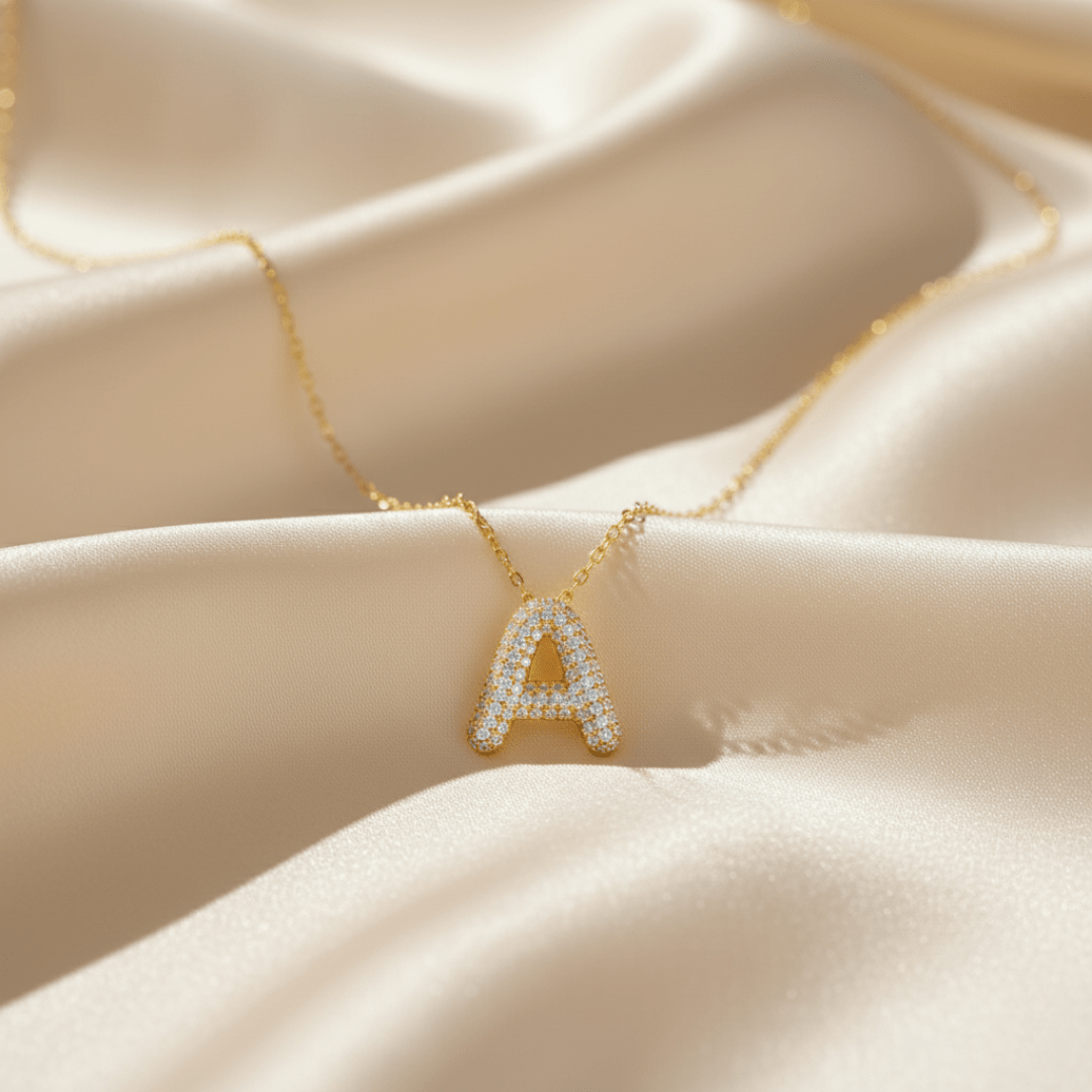 Shoreline Gold Silver Initial Pendant Necklace