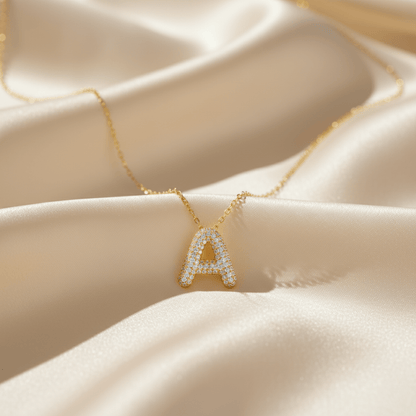 Shoreline Gold Silver Initial Pendant Necklace