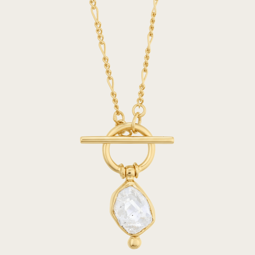 Shoreline Medallion Pendant Gold Necklace