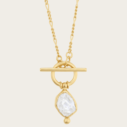 Shoreline Medallion Pendant Gold Necklace