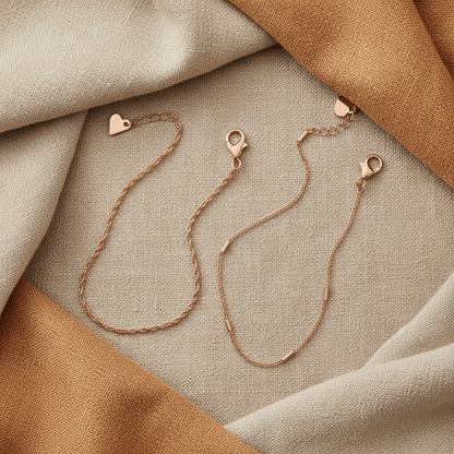 Shoreline Duo Minimalist Silver Gold Bracelet