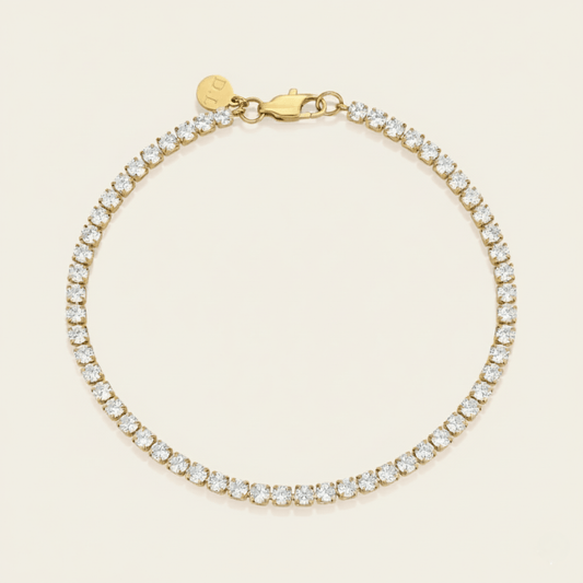Shoreline Tennis Gold Silver Bracelet