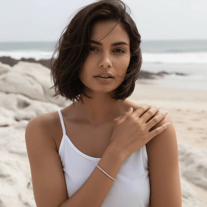 Shoreline Tennis Gold Silver Bracelet