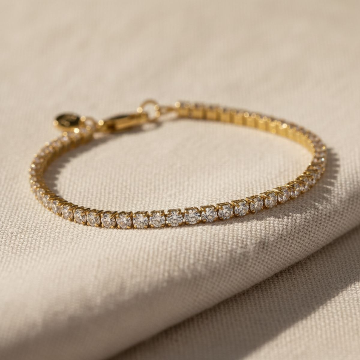 Shoreline Tennis Gold Silver Bracelet