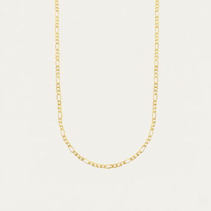 Sun-Drenched Gold Silver Chain Necklace