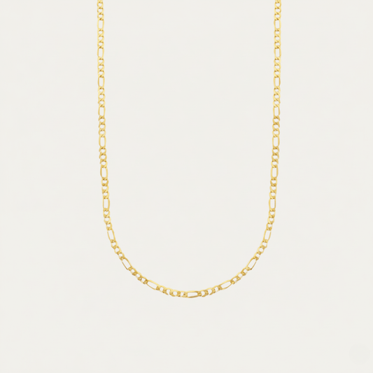 Sun-Drenched Gold Silver Chain Necklace