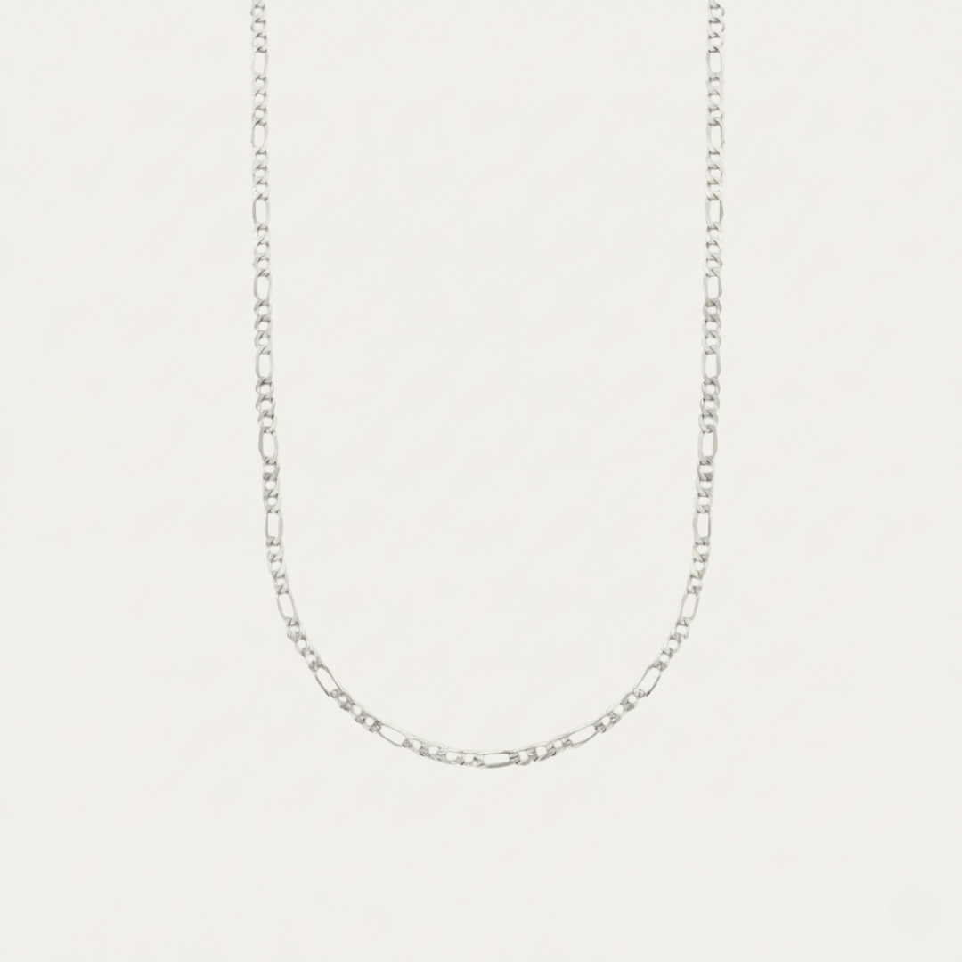 Sun-Drenched Gold Silver Chain Necklace
