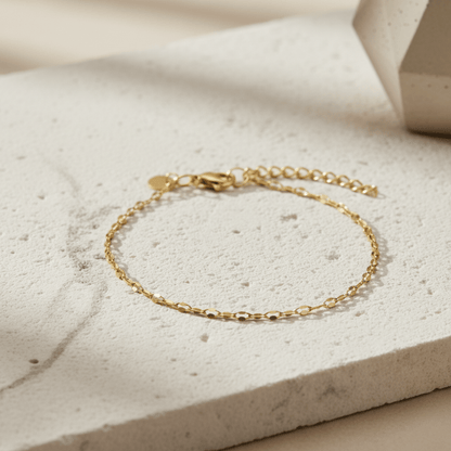 Sun-Kissed Chain Gold Silver Bracelet