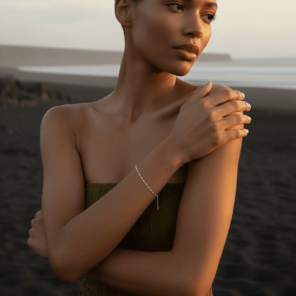 Sun-Kissed Chain Gold Silver Bracelet