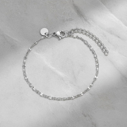 Sun-Kissed Chain Gold Silver Bracelet