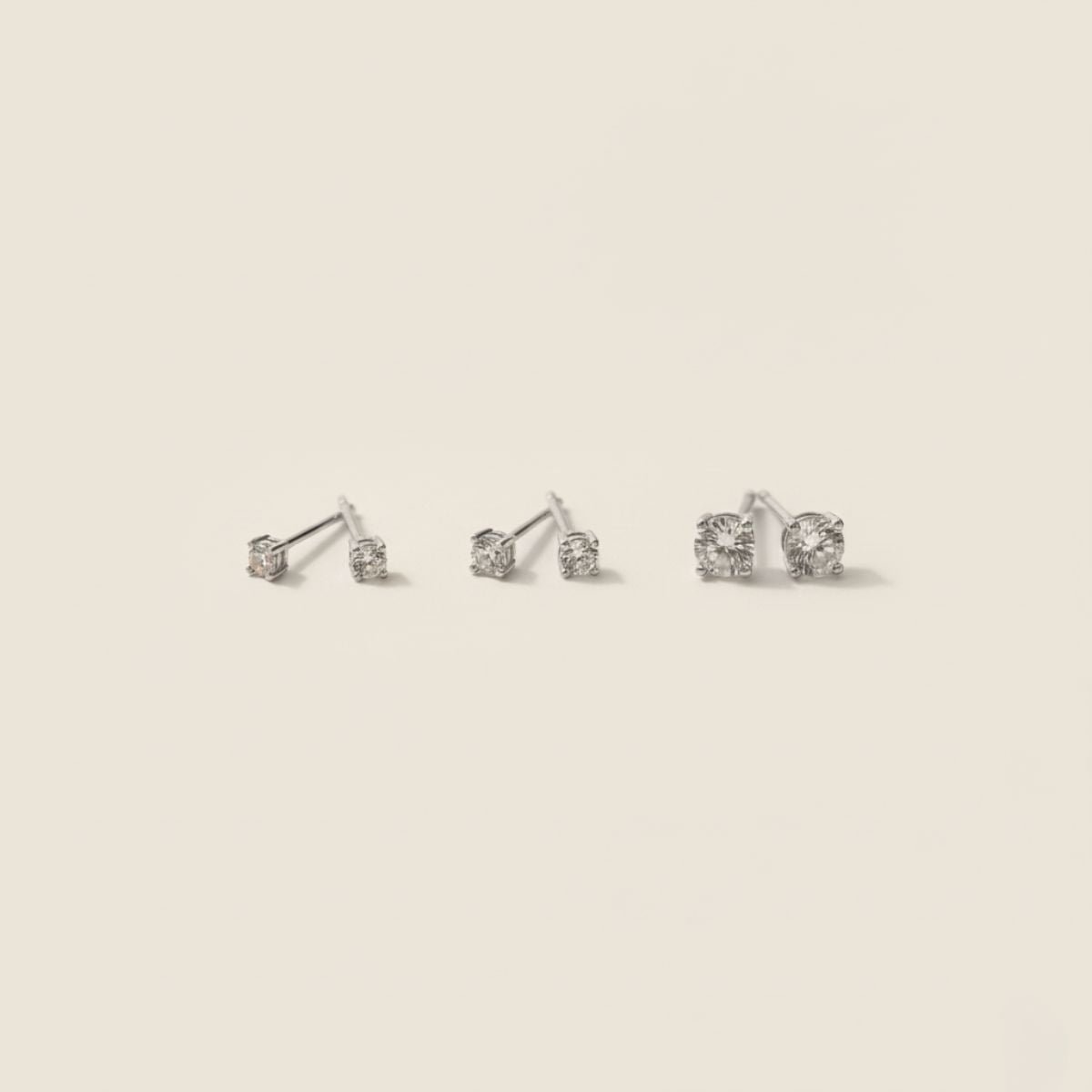 Sun-Kissed Diamond Stud Earrings