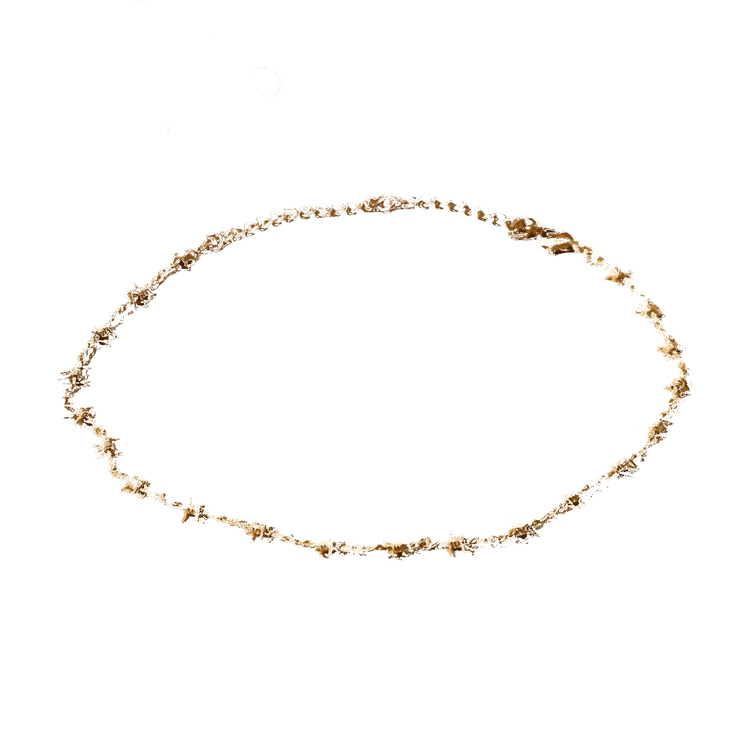 Sun-Spun Silver Gold Choker Necklace