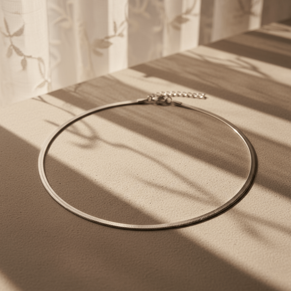 Sun-Washed Chain Gold Silver Necklace