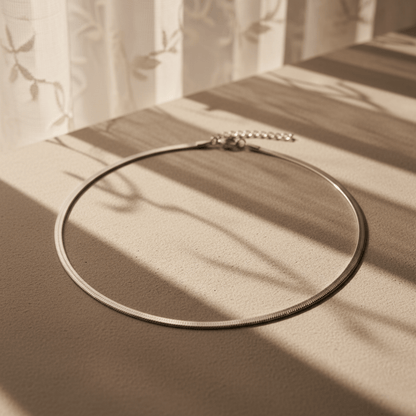 Sun-Washed Chain Gold Silver Necklace