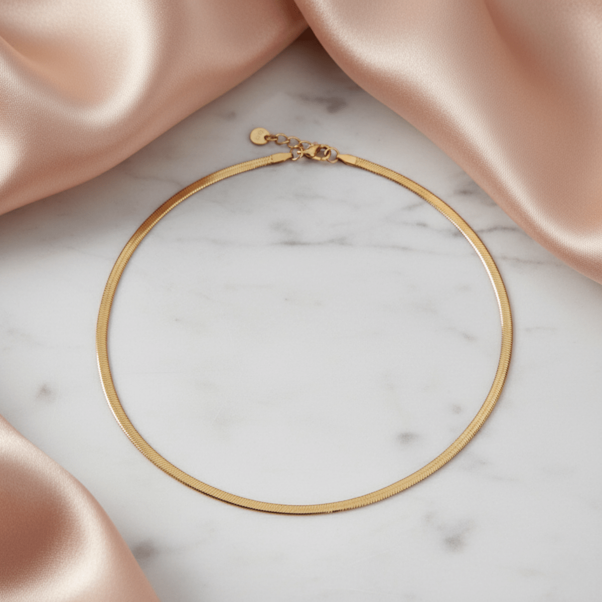 Sun-Washed Chain Gold Silver Necklace