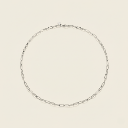 Sun-Washed Link Gold and Silver Necklace