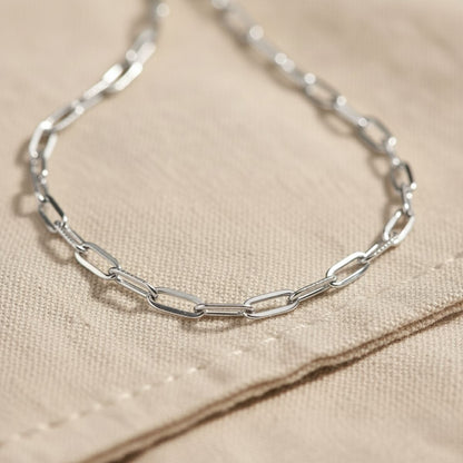 Sun-Washed Link Gold and Silver Necklace