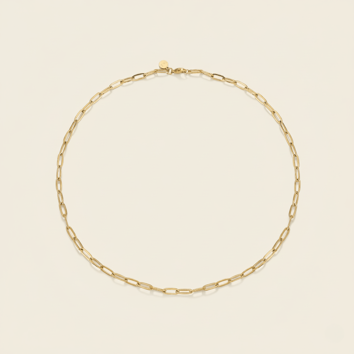 Sun-Washed Link Gold and Silver Necklace