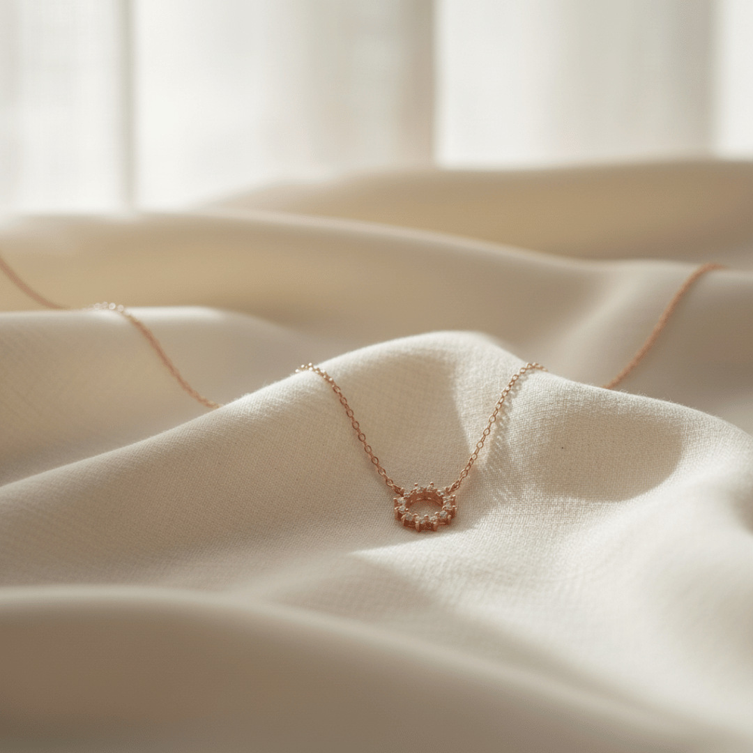 Sunburst Silver and Gold-tone Necklace