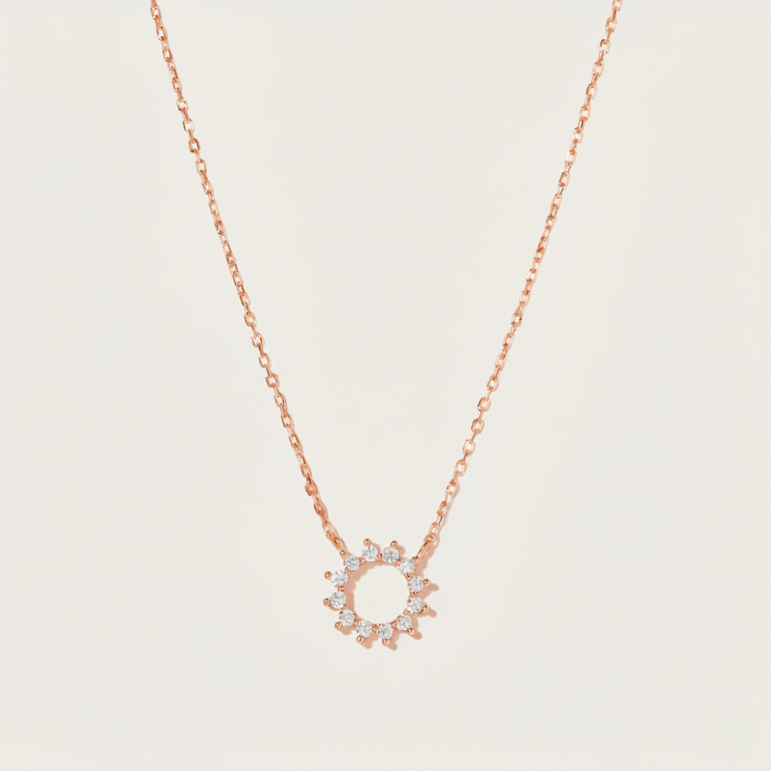 Sunburst Silver and Gold-tone Necklace