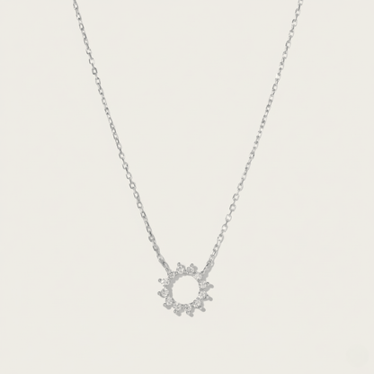 Sunburst Silver and Gold-tone Necklace