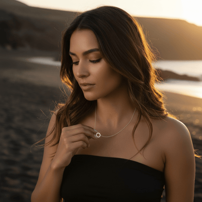 Sunburst Silver and Gold-tone Necklace