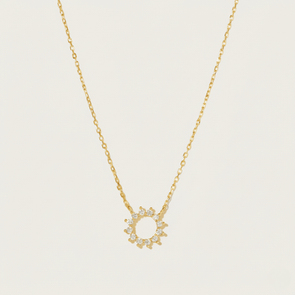 Sunburst Silver and Gold-tone Necklace