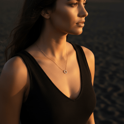 Sunburst Silver and Gold-tone Necklace