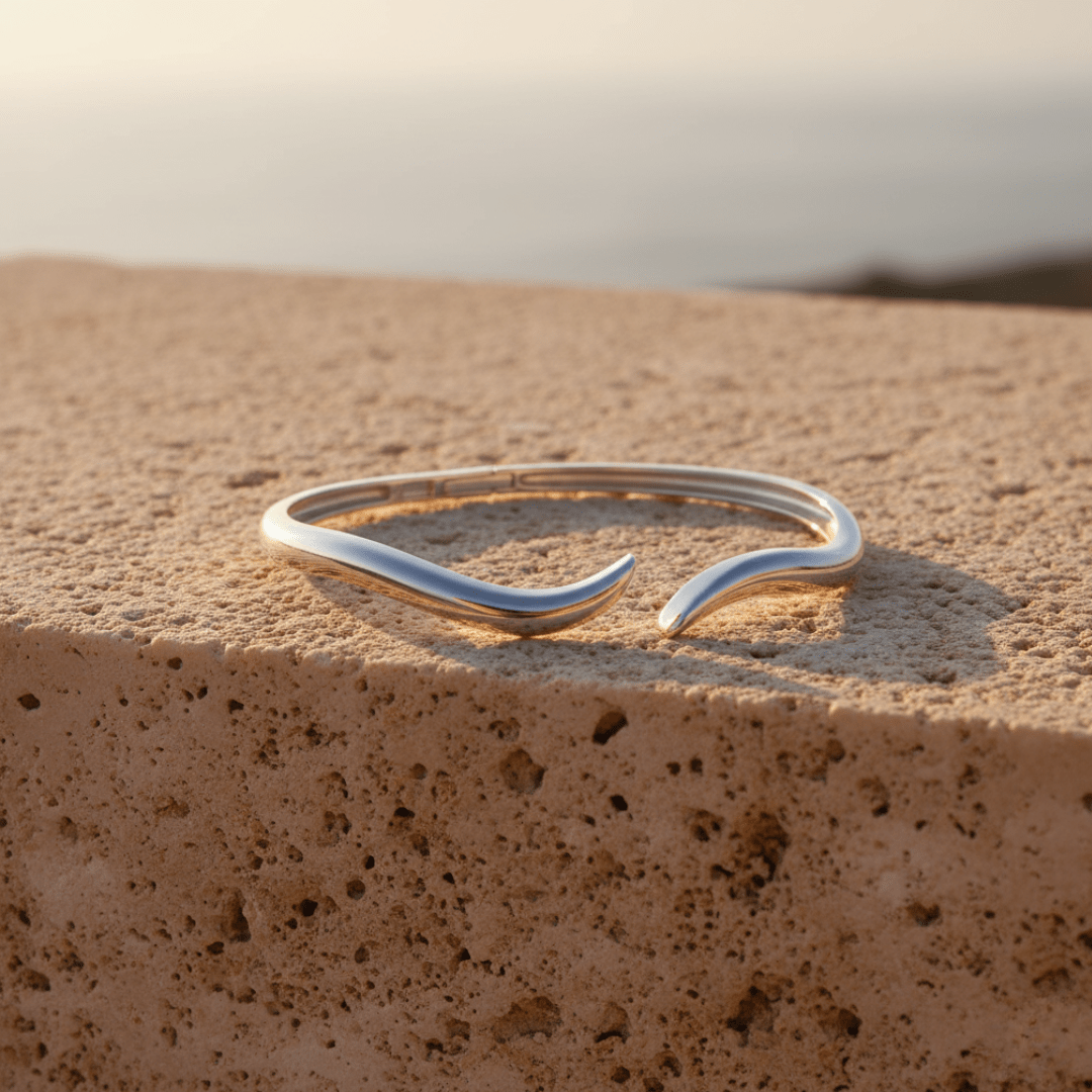 Tide Cuff Gold Silver Bracelet