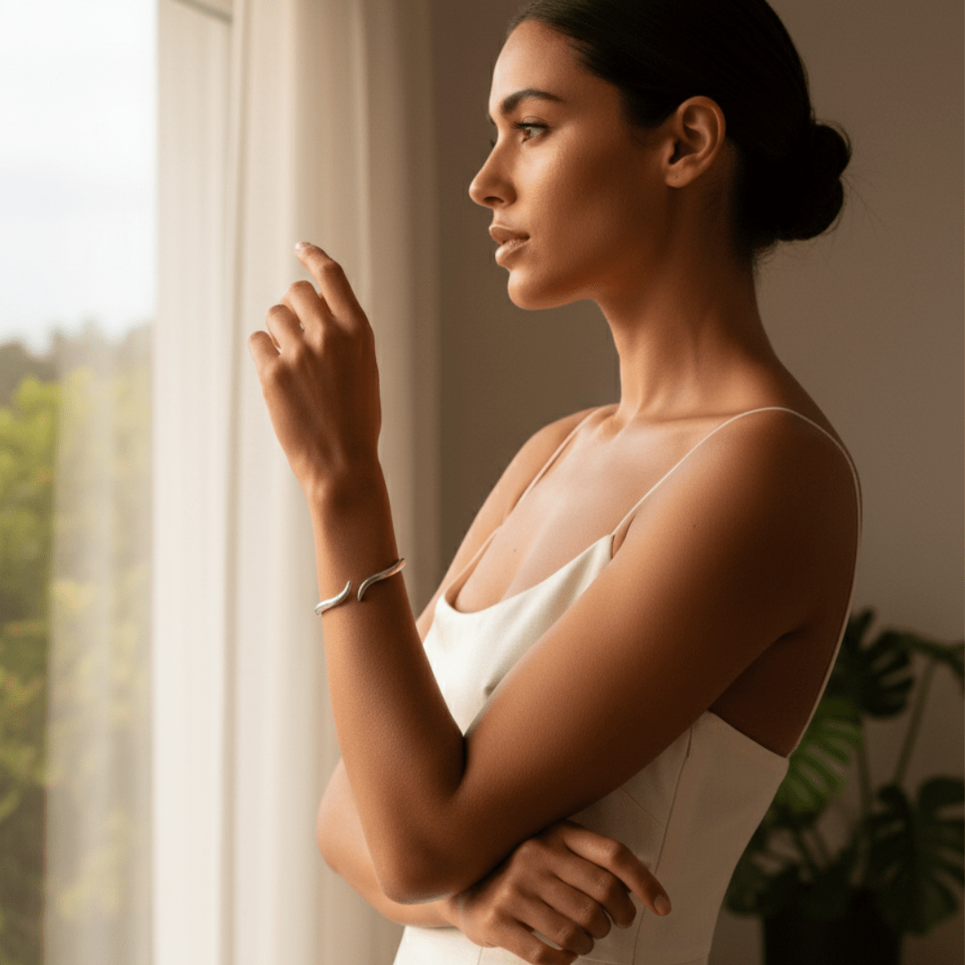 Tide Cuff Gold Silver Bracelet