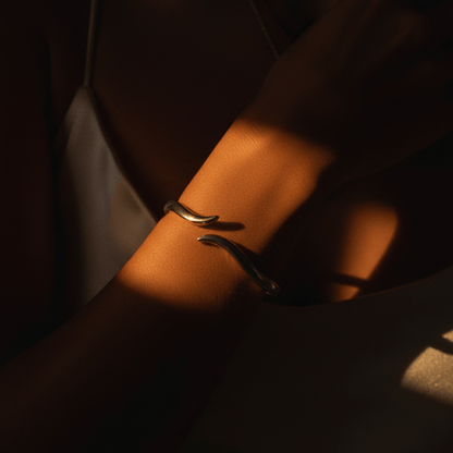 Tide Cuff Gold Silver Bracelet