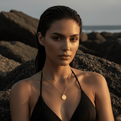 True North Compass Pendant Necklace