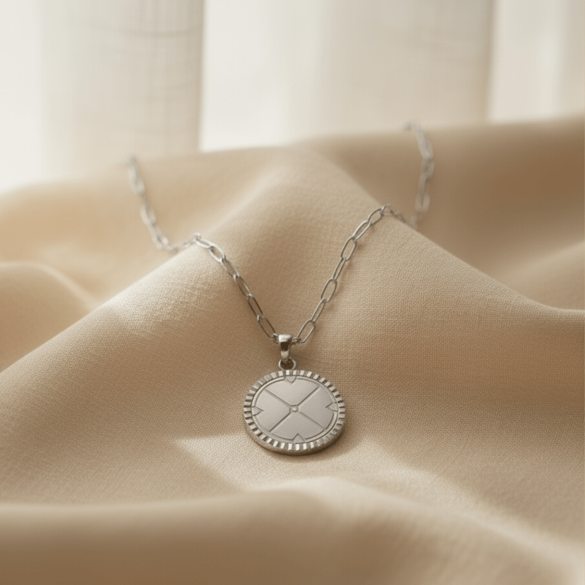 True North Compass Pendant Necklace