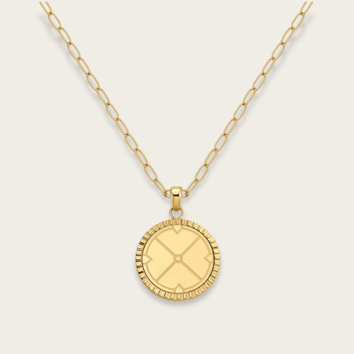 True North Compass Pendant Necklace