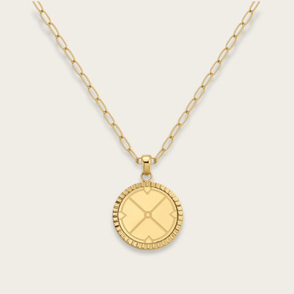 True North Compass Pendant Necklace