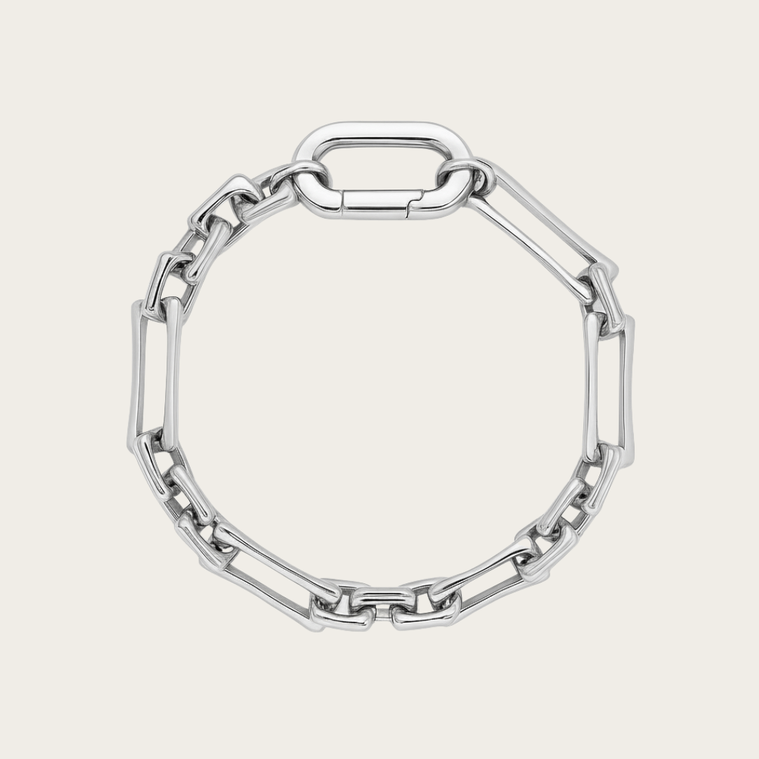 Harmonious Wave Gold Silver Chain Bracelet