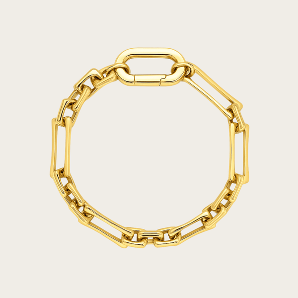 Harmonious Wave Gold Silver Chain Bracelet