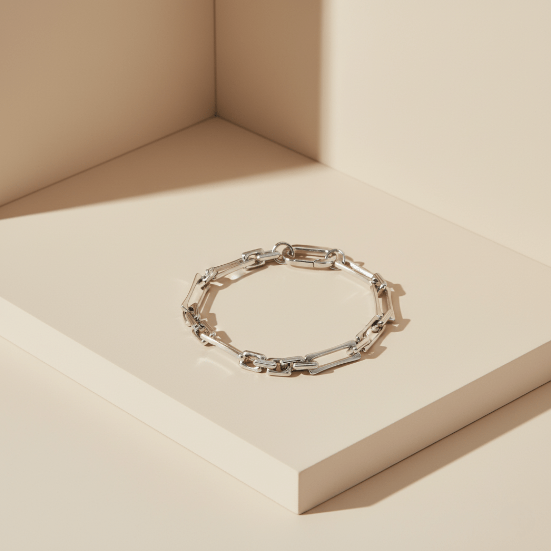 Harmonious Wave Gold Silver Chain Bracelet